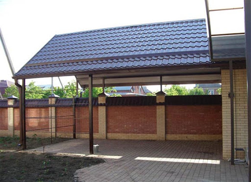 Навіс металочерепиця